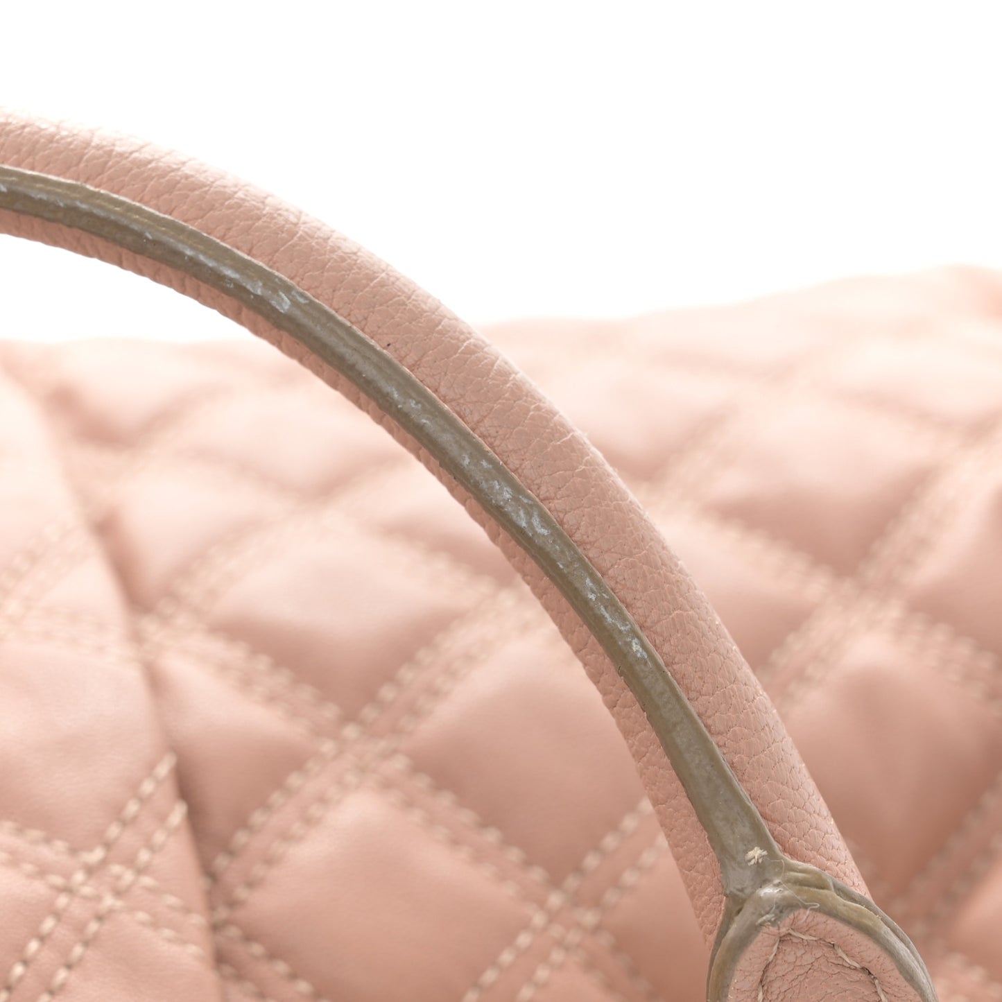 Calfskin Quilted Stam Blush