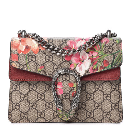Gucci GG Supreme Monogram Blooms Mini Dionysus Shoulder Bag Beige Multicolor Dry Rose 1 of 11