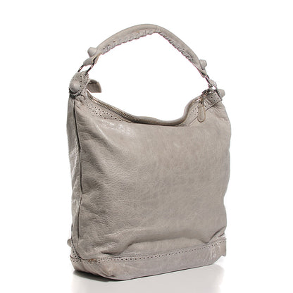 Balenciaga Agneau Giant Brogues Hardware Day Hobo Argent 3 of 11