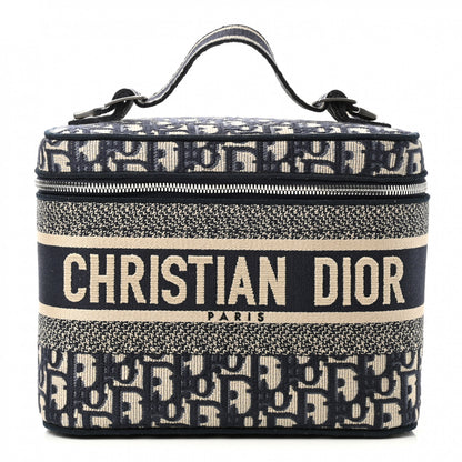 Christian Dior Oblique Diortravel Vanity Case Blue 1 of 10