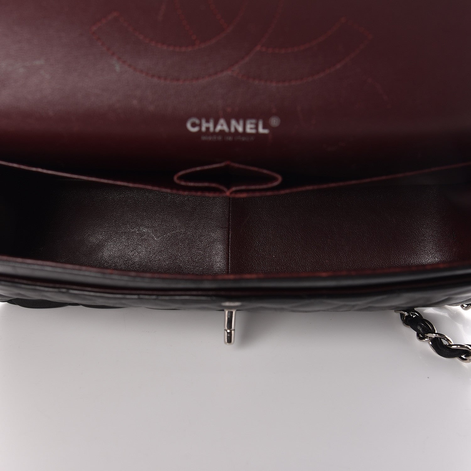 Chanel Lambskin Quilted Jumbo Double Flap Black 7 of 26