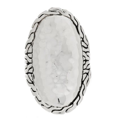 John Hardy Sterling Silver Palu Hammered Saddle Ring 54 7 1 of 4
