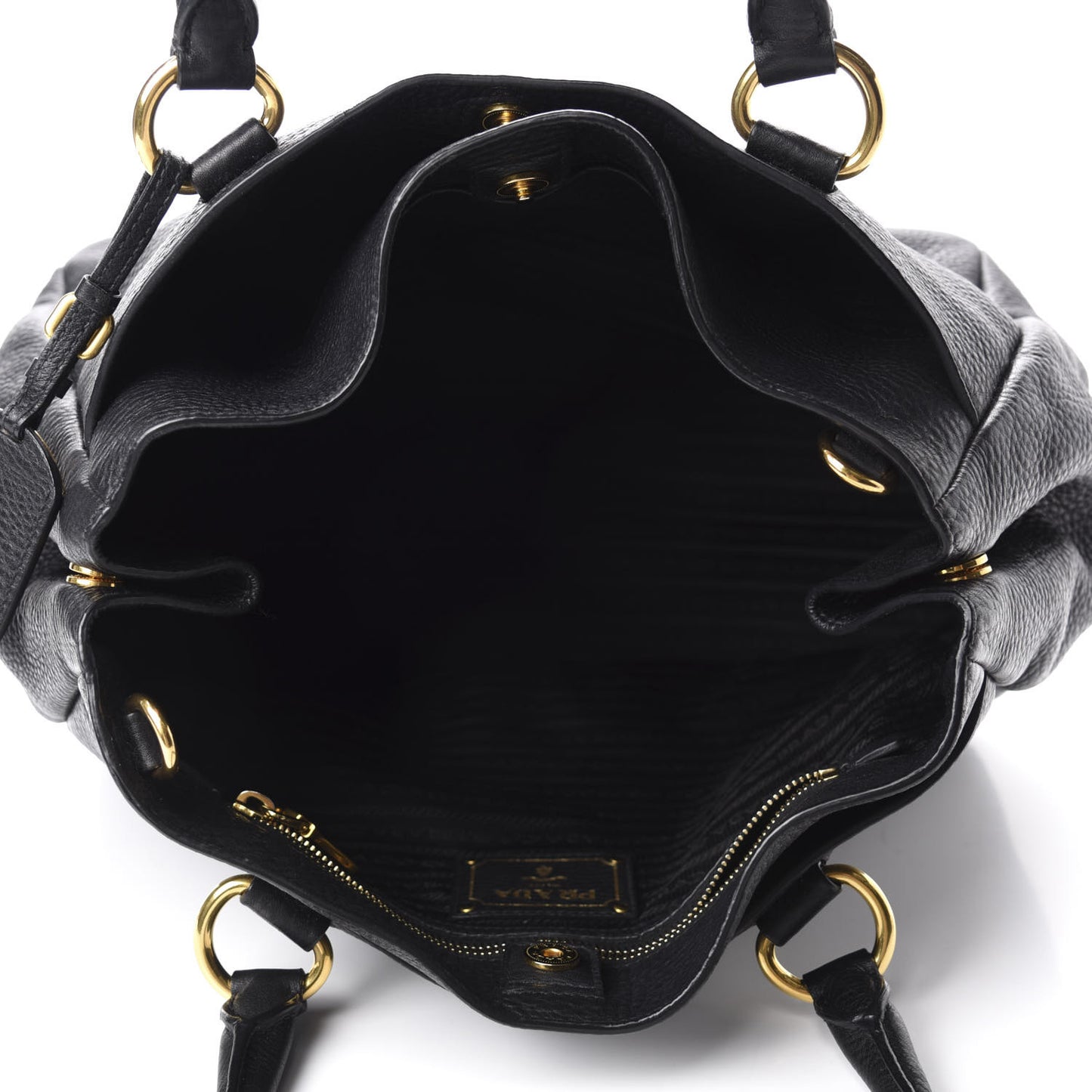 Vitello Daino Tote Black