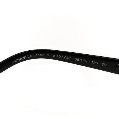 Chanel Lambskin Quilted CC 4195-Q Sunglasses Silver 5 of 7