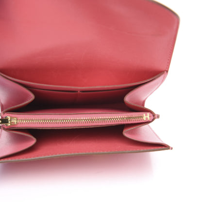Hermes Tadelakt Constance Short Wallet Rose Lipstick 4 of 8