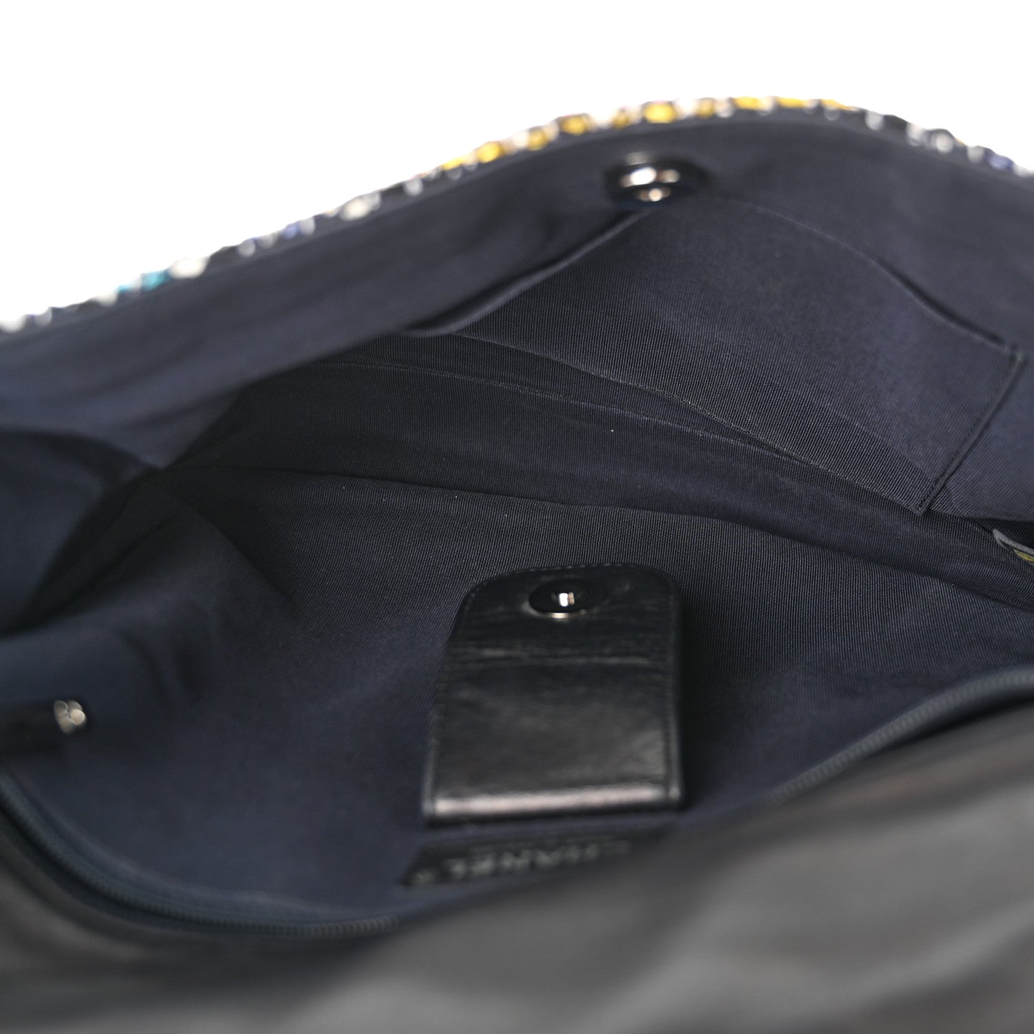 Chanel Tweed Small Messenger Flap Navy 5 of 11