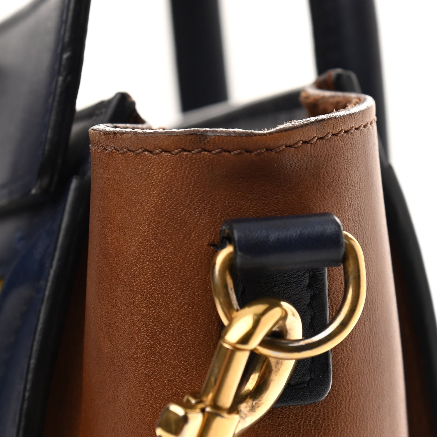 Celine Bullhide Calfskin Suede Tri-color Nano Luggage Multicolor 13 of 17
