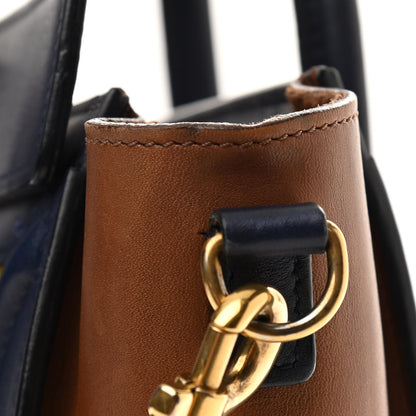 Celine Bullhide Calfskin Suede Tri-color Nano Luggage Multicolor 13 of 17