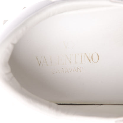 Valentino Garavani Calfskin Mens Rockstud Untitled Open Sneakers 42 White 9 of 11