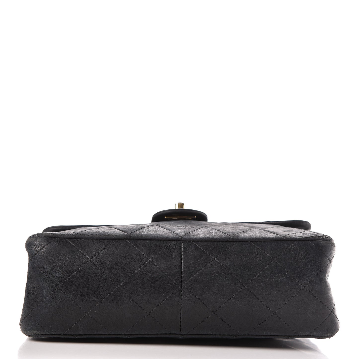 Lambskin Quilted Mini Square Flap Black
