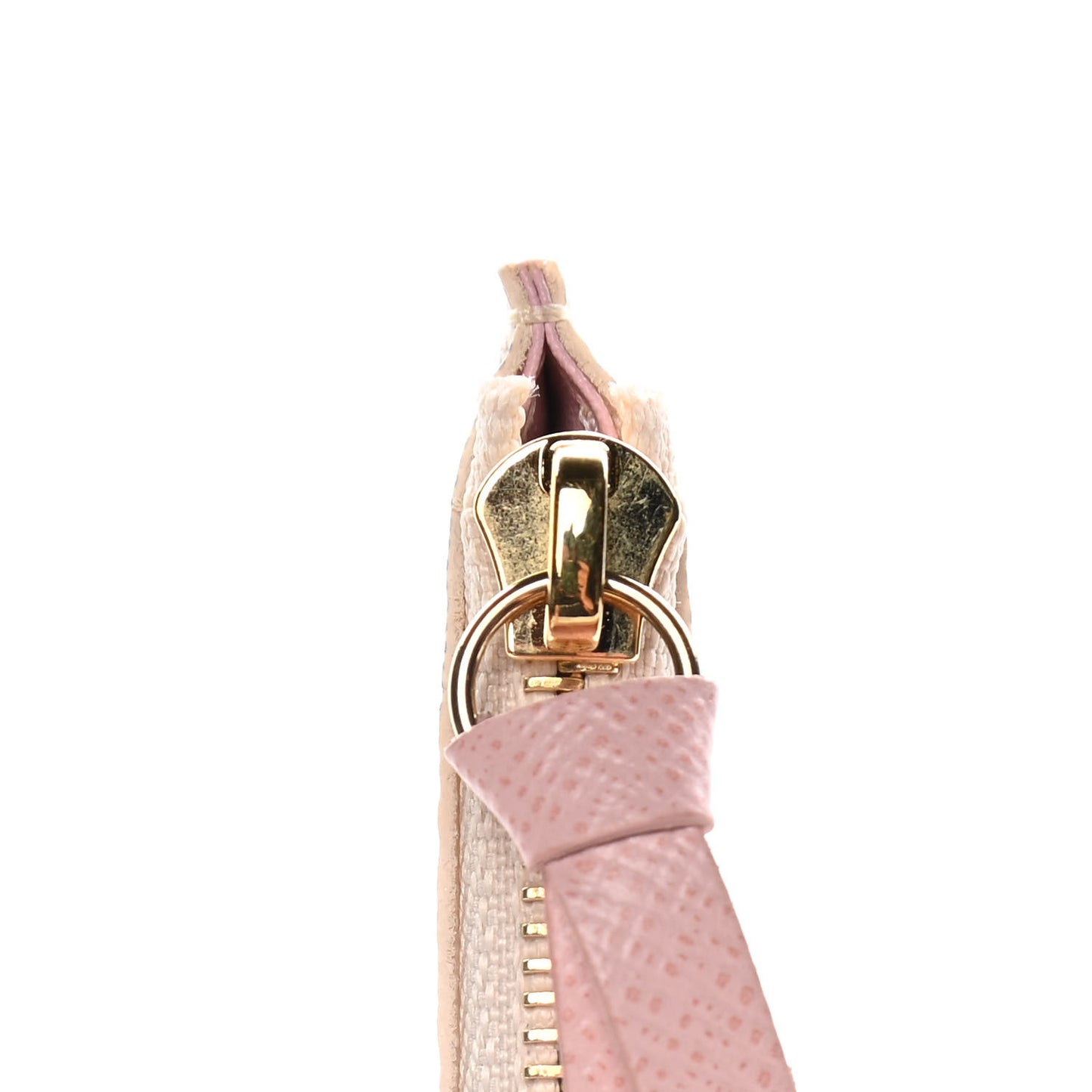 Damier Azur Felicie Chain Wallet Zippered Insert Rose Ballerine
