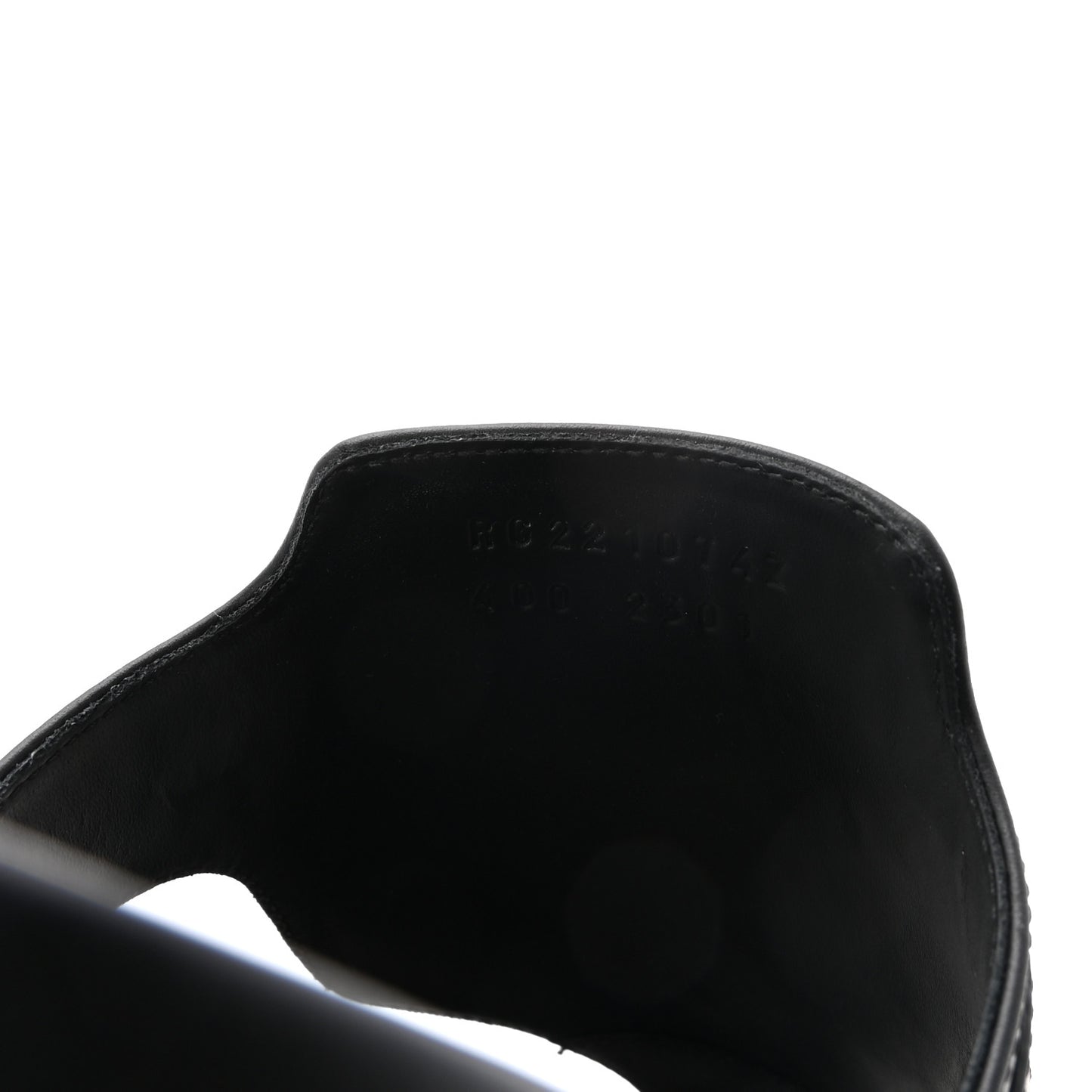 Calfskin Womens Empire Sandals 40 Black