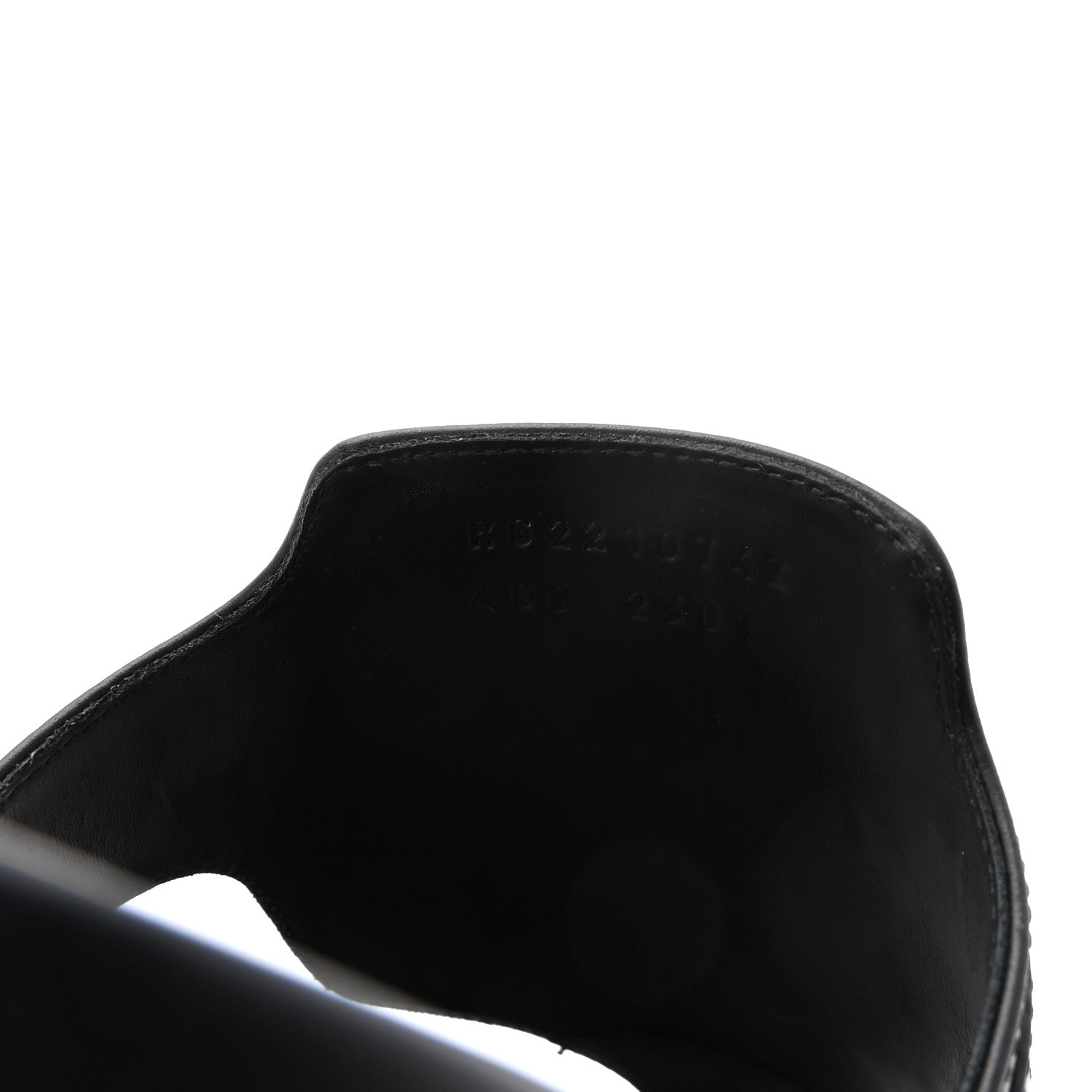 Hermes Calfskin Womens Empire Sandals 40 Black 9 of 9