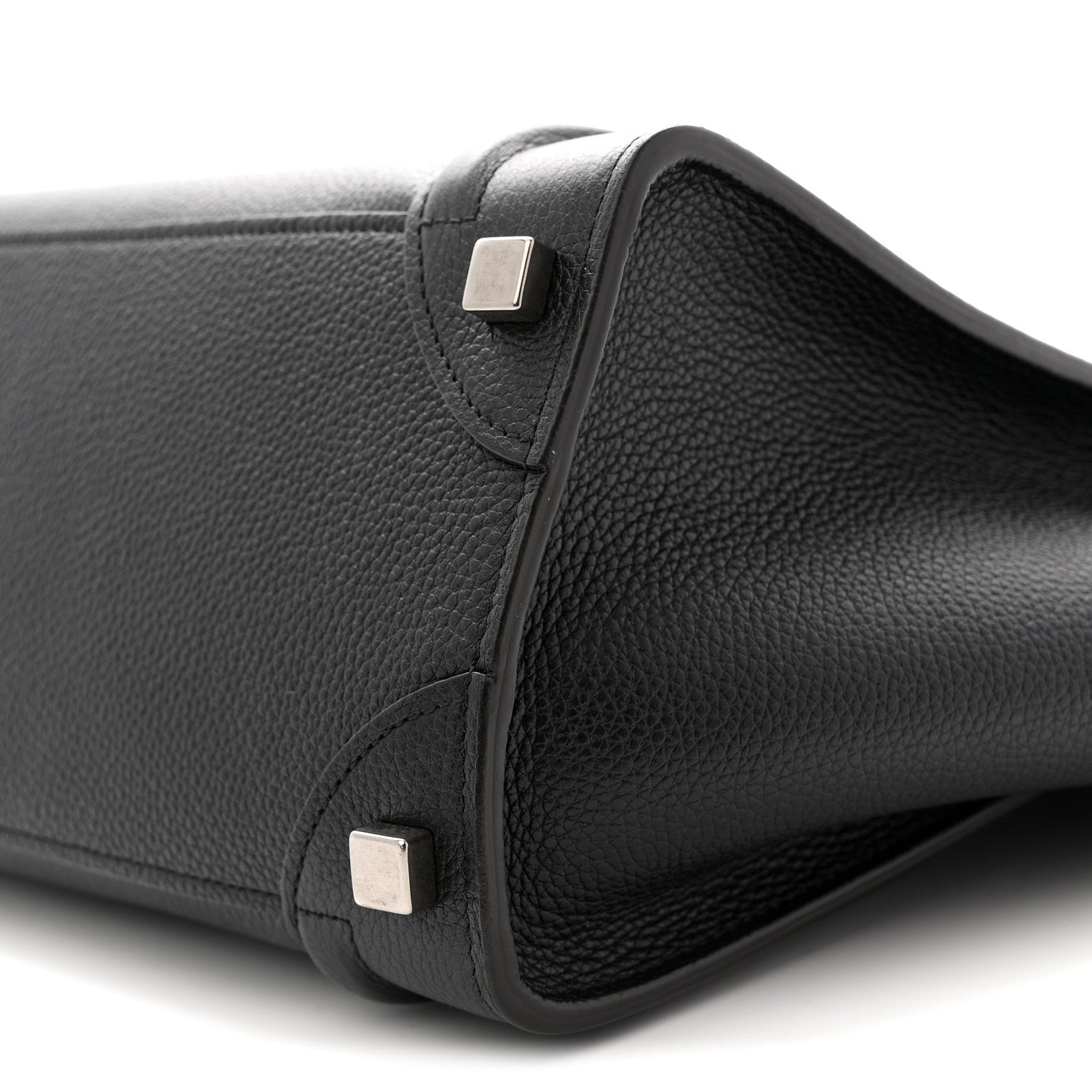 Celine Drummed Calfskin Micro Luggage Black 9 of 11