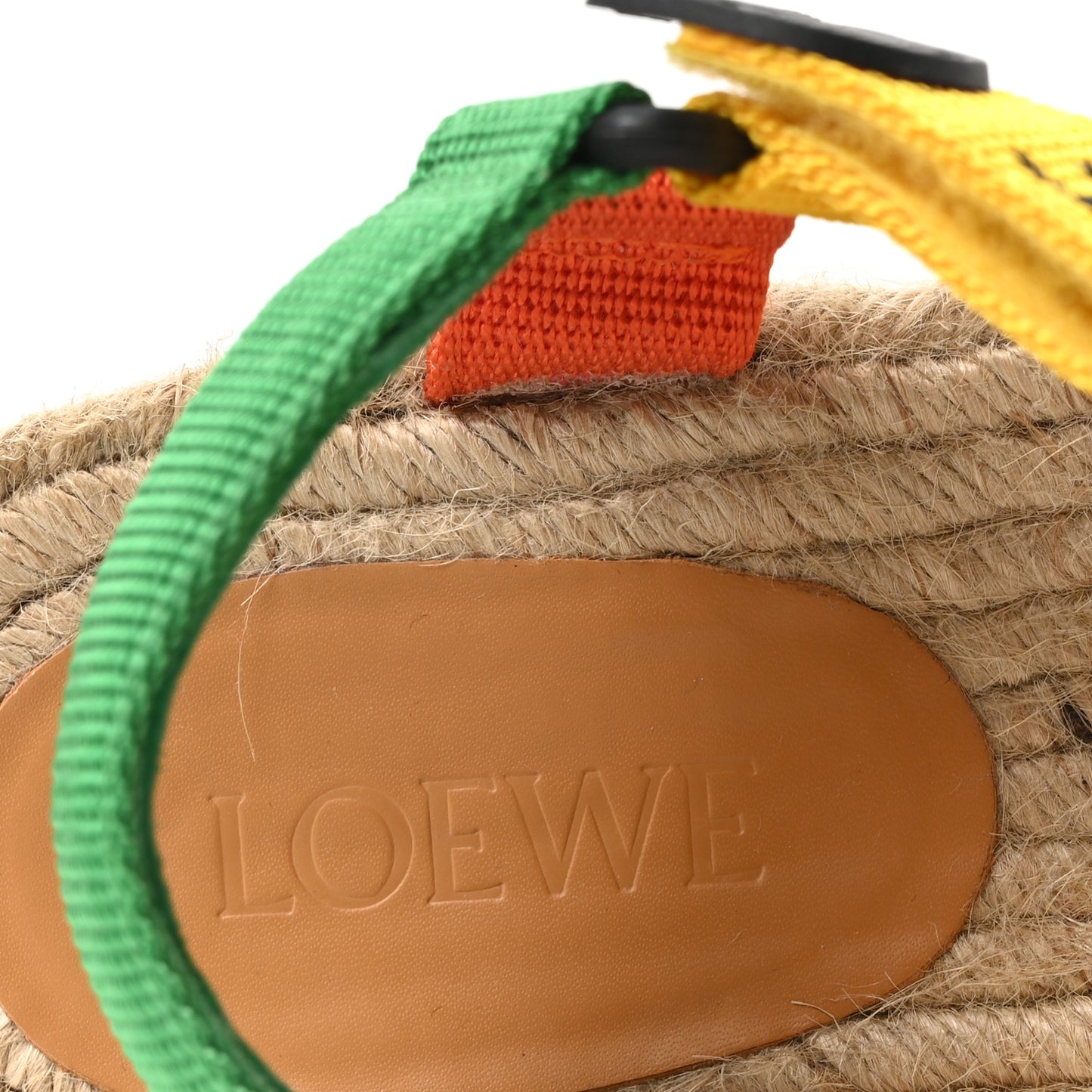 Raffia Paula's Ibiza Strappy Espadrille Sandals 40 Multicolor