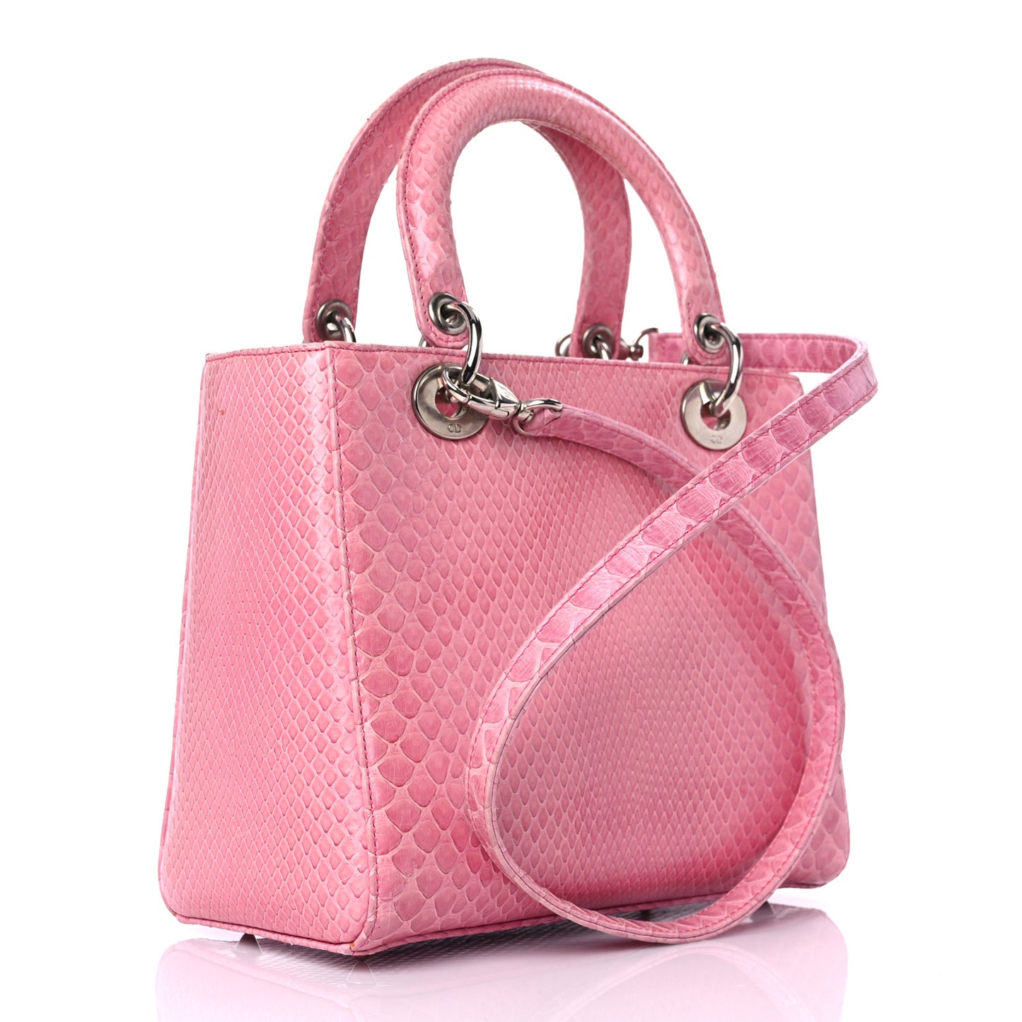 Python Medium Lady Dior Pink
