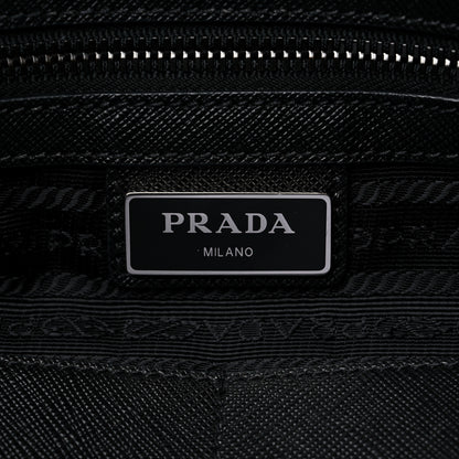 Prada Tessuto Nylon Vela Saffiano Tote Black 6 of 13