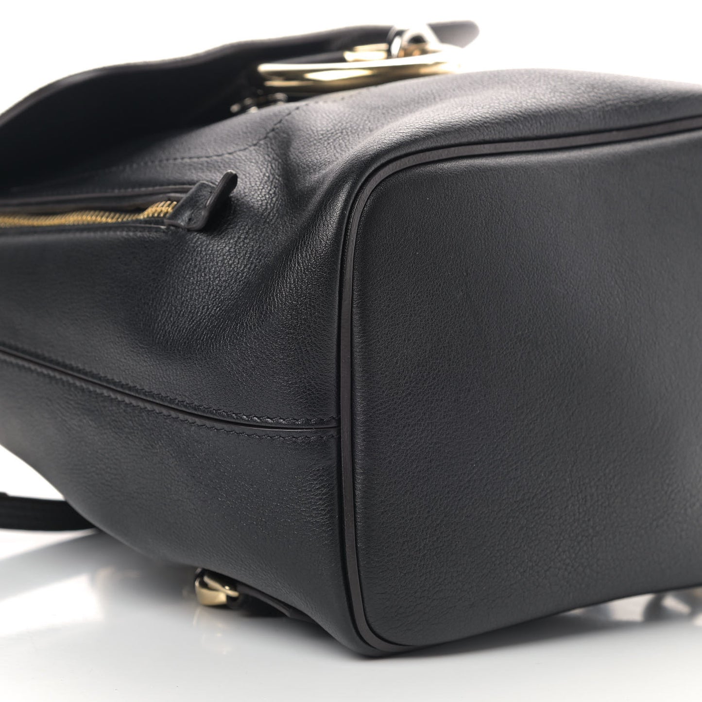 Suede Calfskin Faye Backpack Black