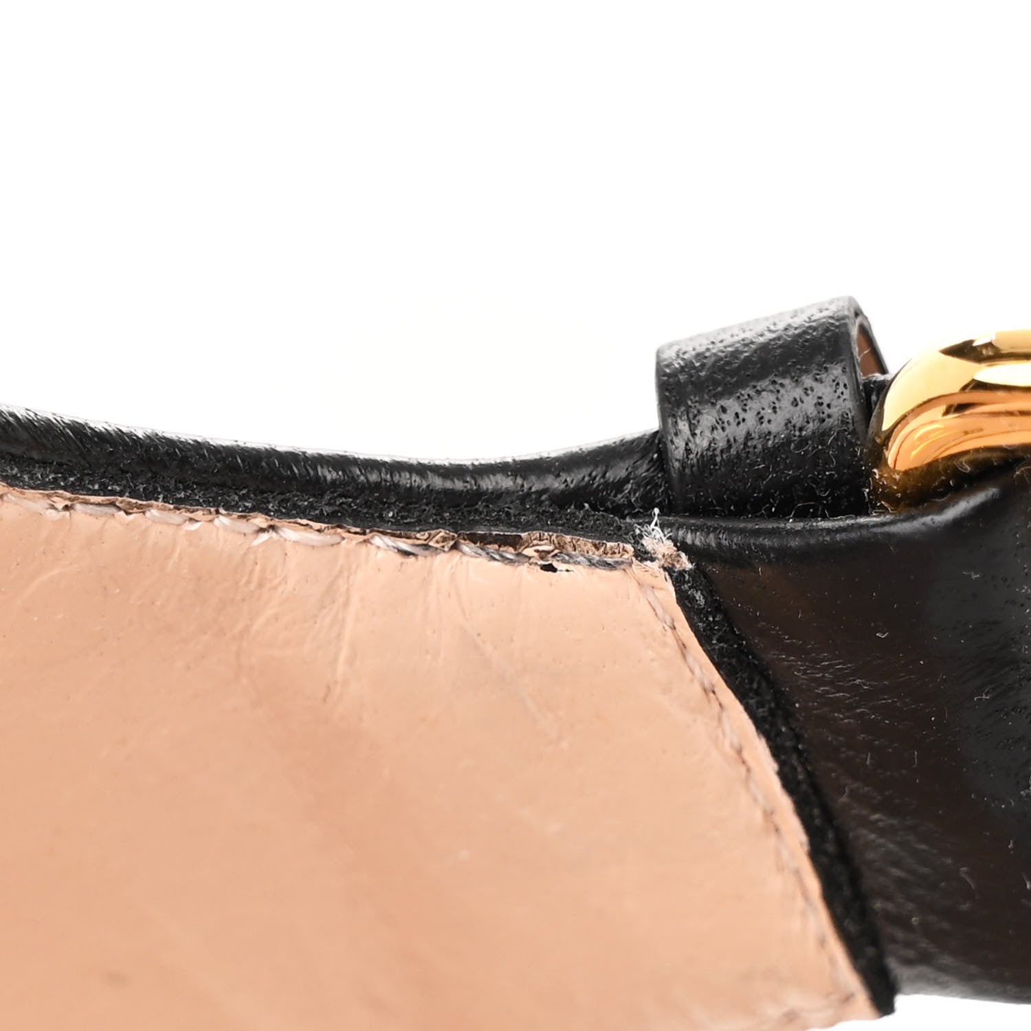 Gucci Nappa Charlotte Horsebit 40/135mm Platform Sandals 35 Black 10 of 14