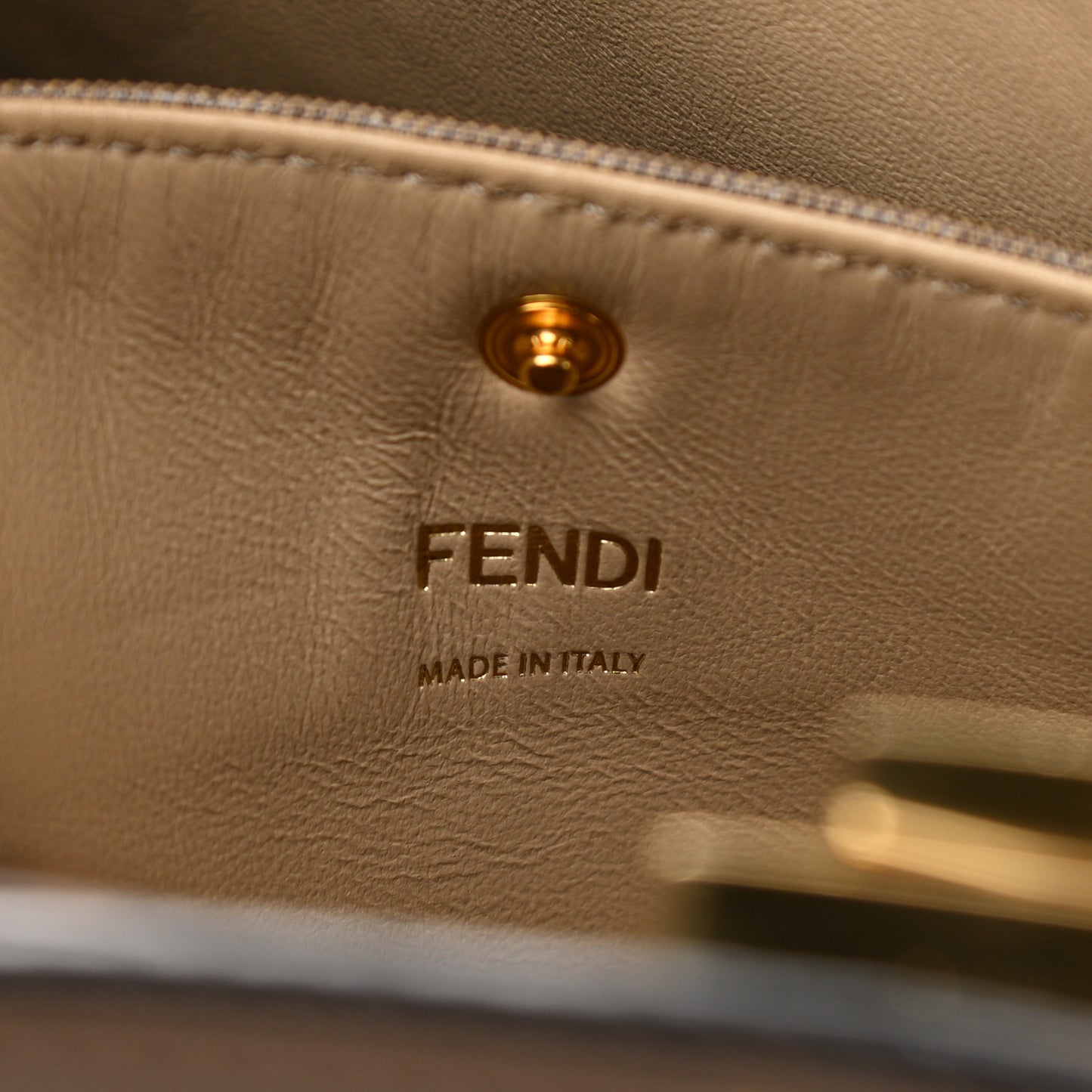 Vitello Seta Glazed Fabric FF 1974 Large Peekaboo X-Lite Maya Mogano Panna
