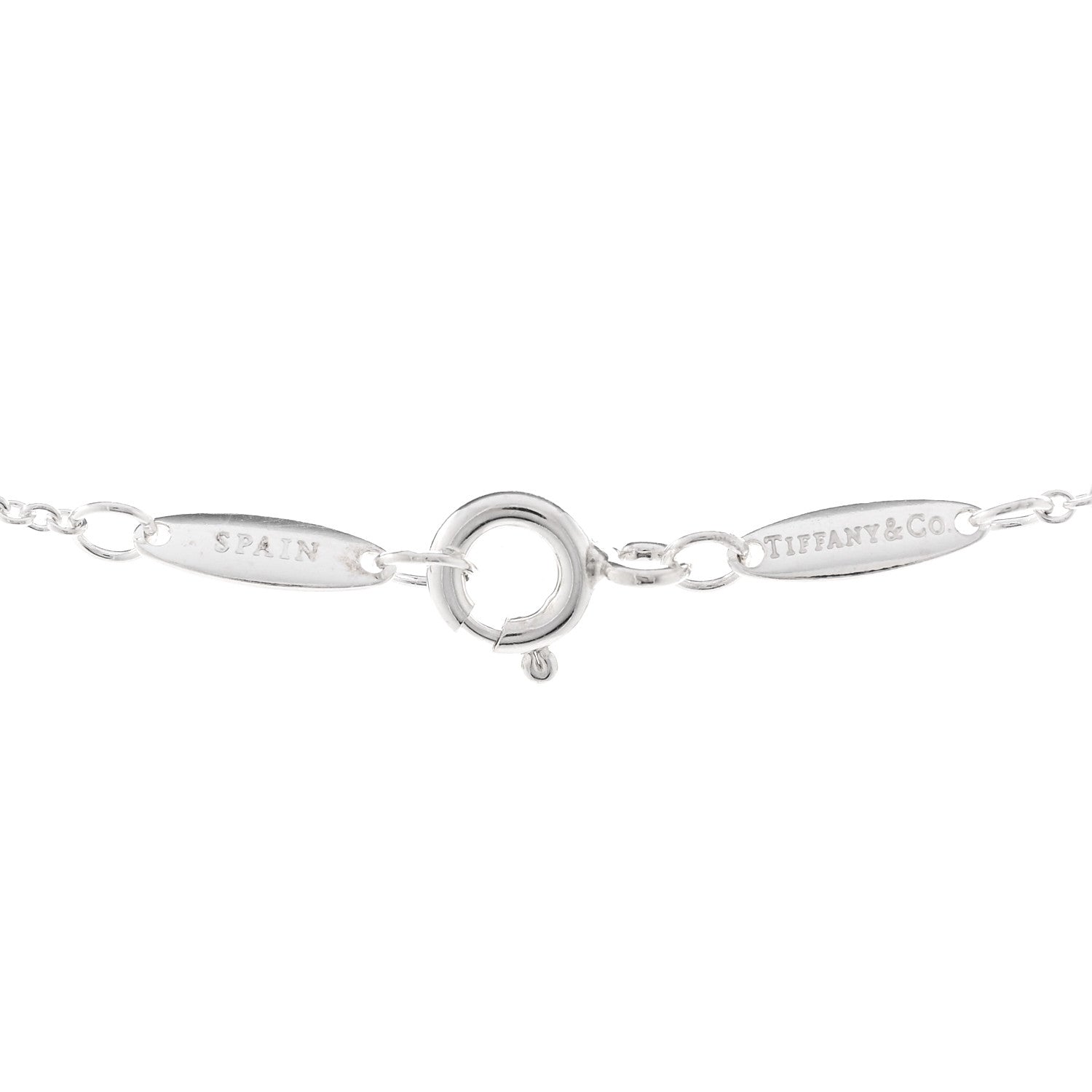 Tiffany Sterling Silver Aventurine Elsa Peretti Color by the Yard Pendant Necklace 4 of 4