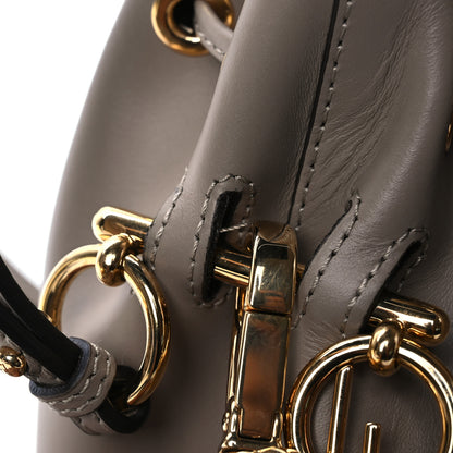 Fendi Vitello King F is Fendi Logo Embossed Mini Mon Tresor Bucket Bag Tortora 12 of 12