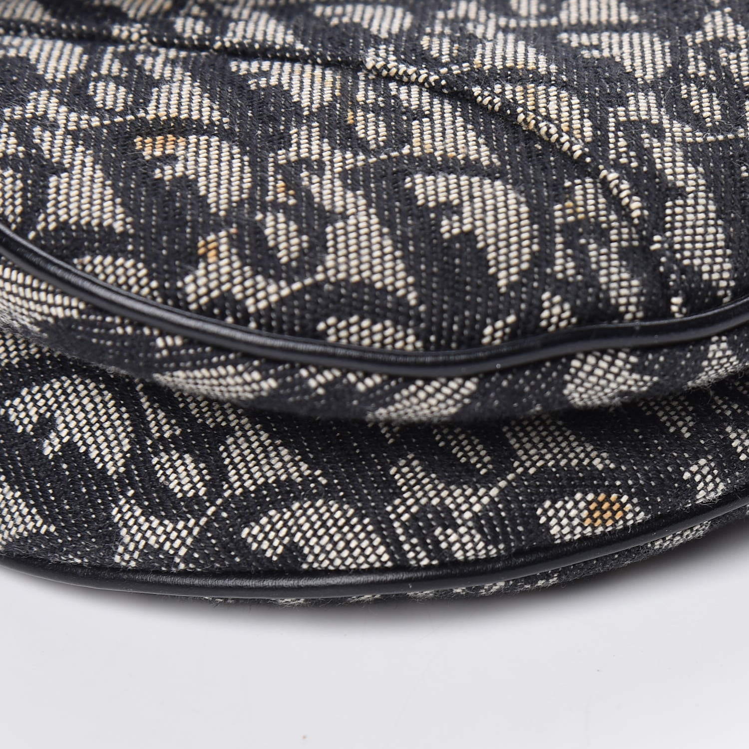 Christian Dior Monogram Saddle Bag Black 9 of 10