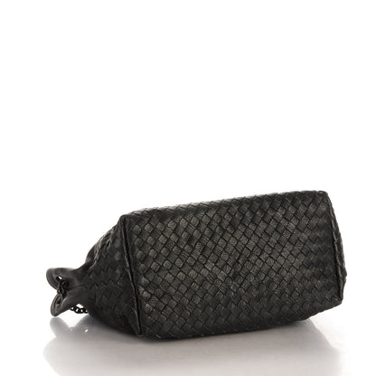 Bottega Veneta Madras Goatskin Intrecciato Small Shoulder Nero Black 4 of 8