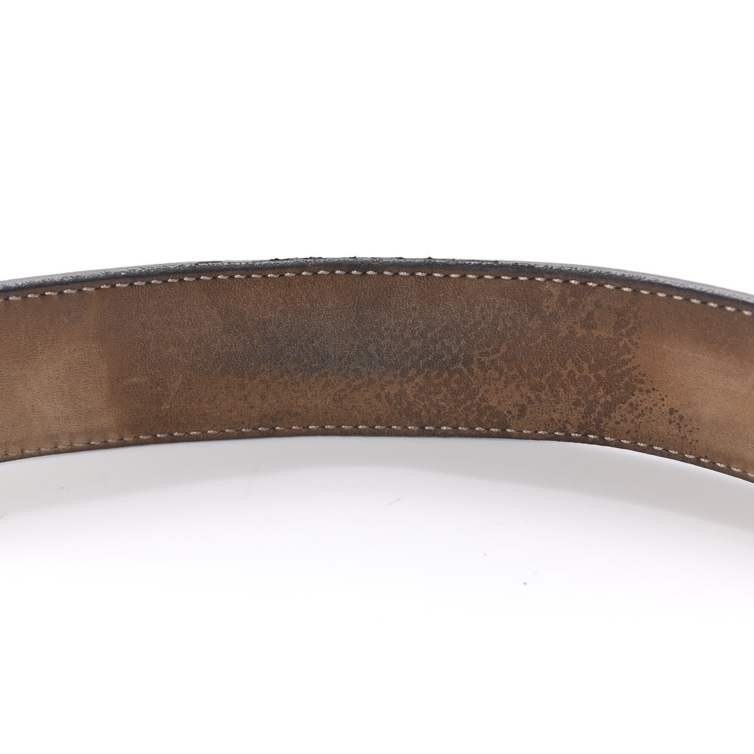 Gucci Calfskin Web Interlocking G Belt 80 32 Black 6 of 7