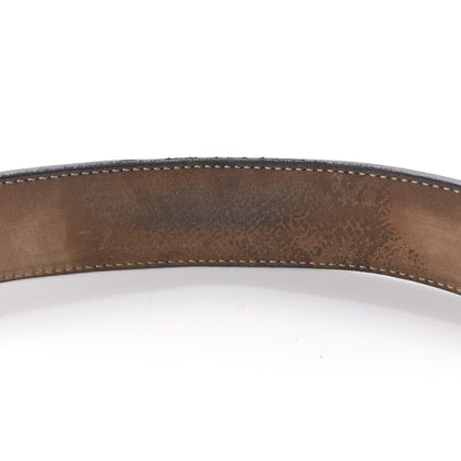 Gucci Calfskin Web Interlocking G Belt 80 32 Black 6 of 7