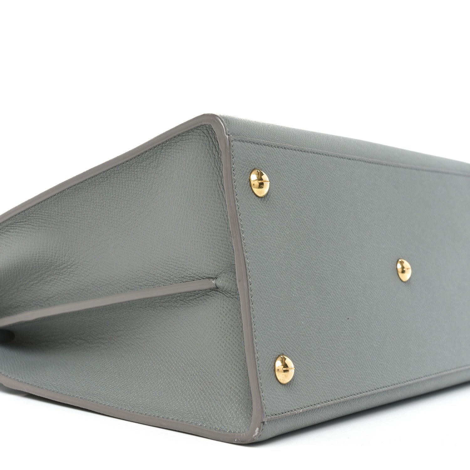 Christian Dior Grained Calfskin Large St. Honore Tote Grey Stone 8 of 9