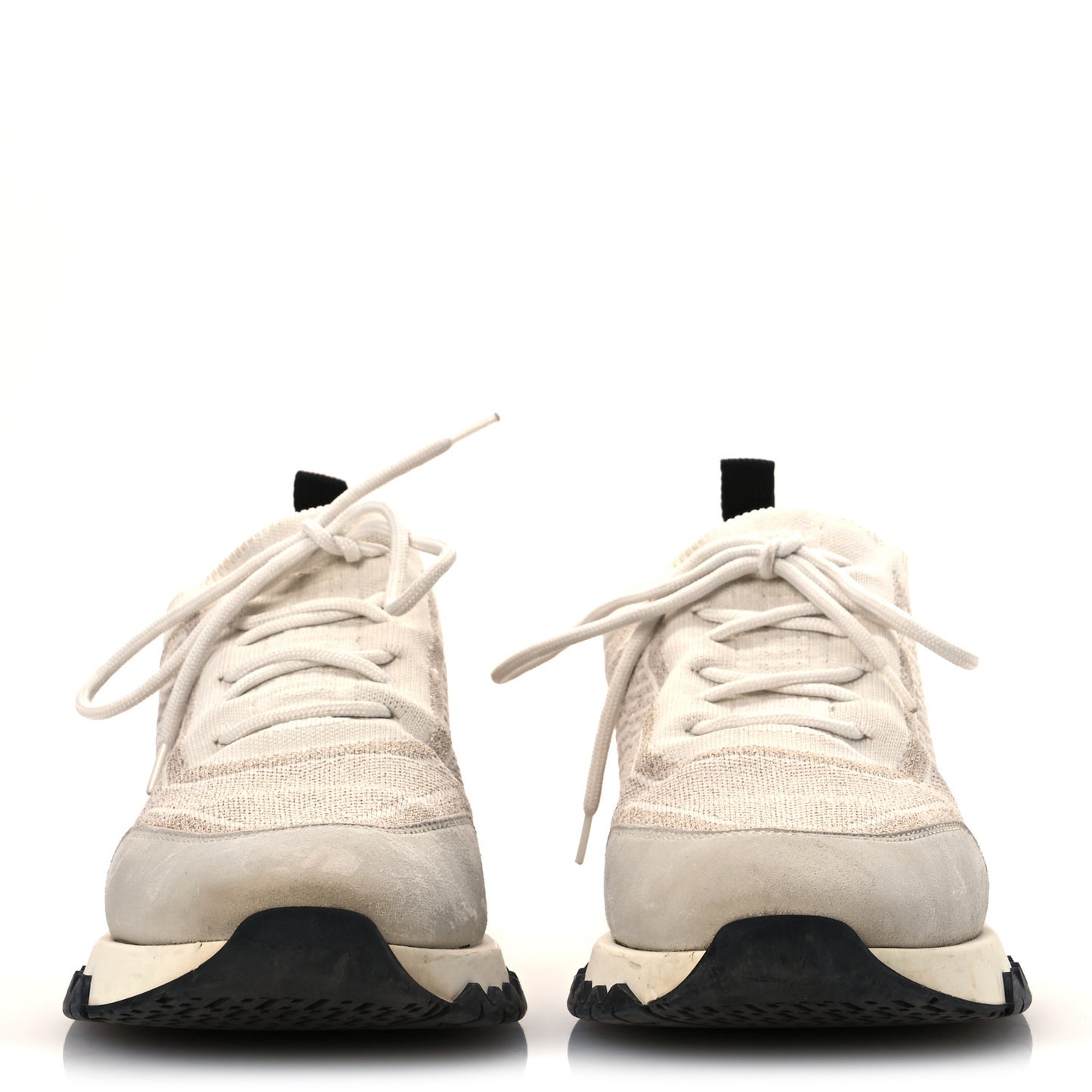 Technical Canvas Goatskin Womens Addict Sneakers 38.5 Multicolor Rose Dore