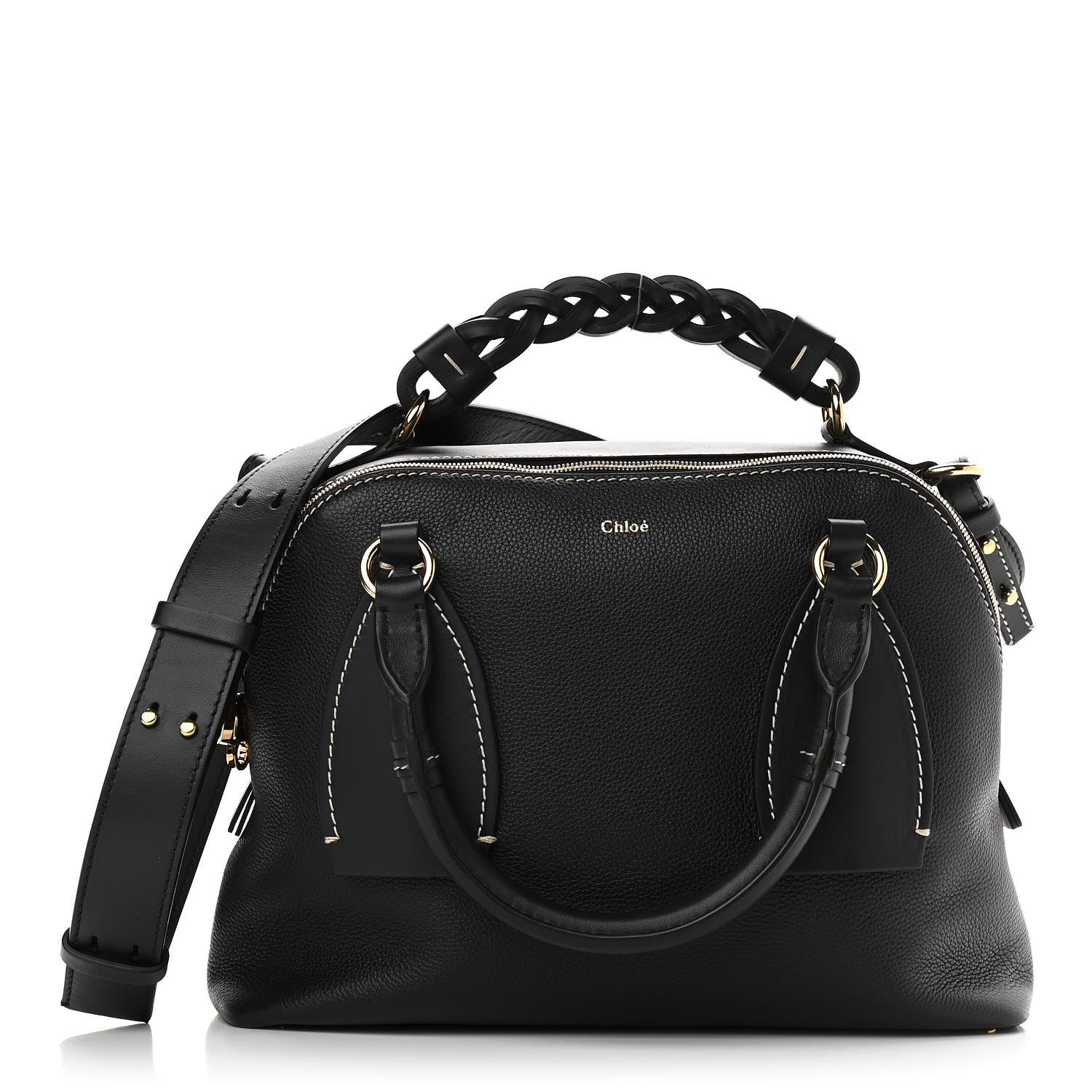 Chloe Calfskin Medium Daria Sepia Full Blue 1 of 10