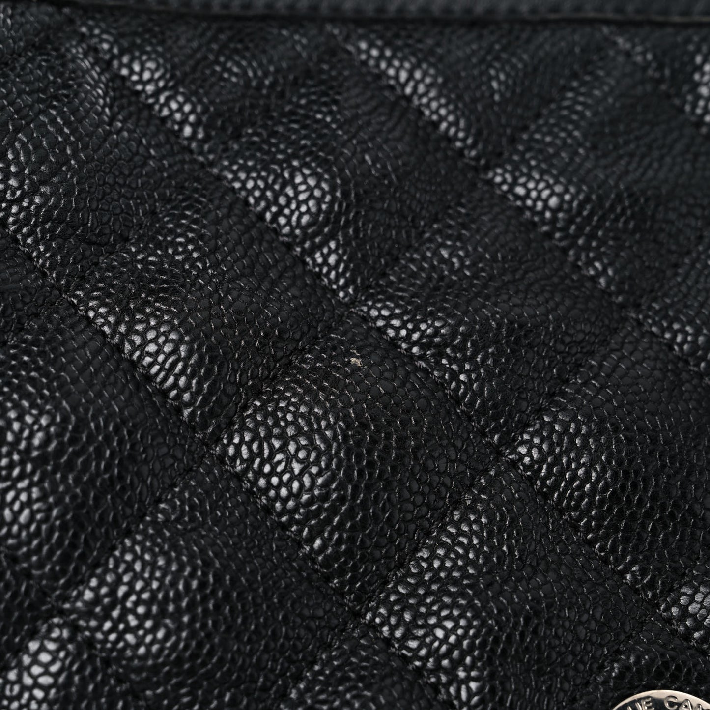 Caviar Quilted French Riviera Shouler Bag Black
