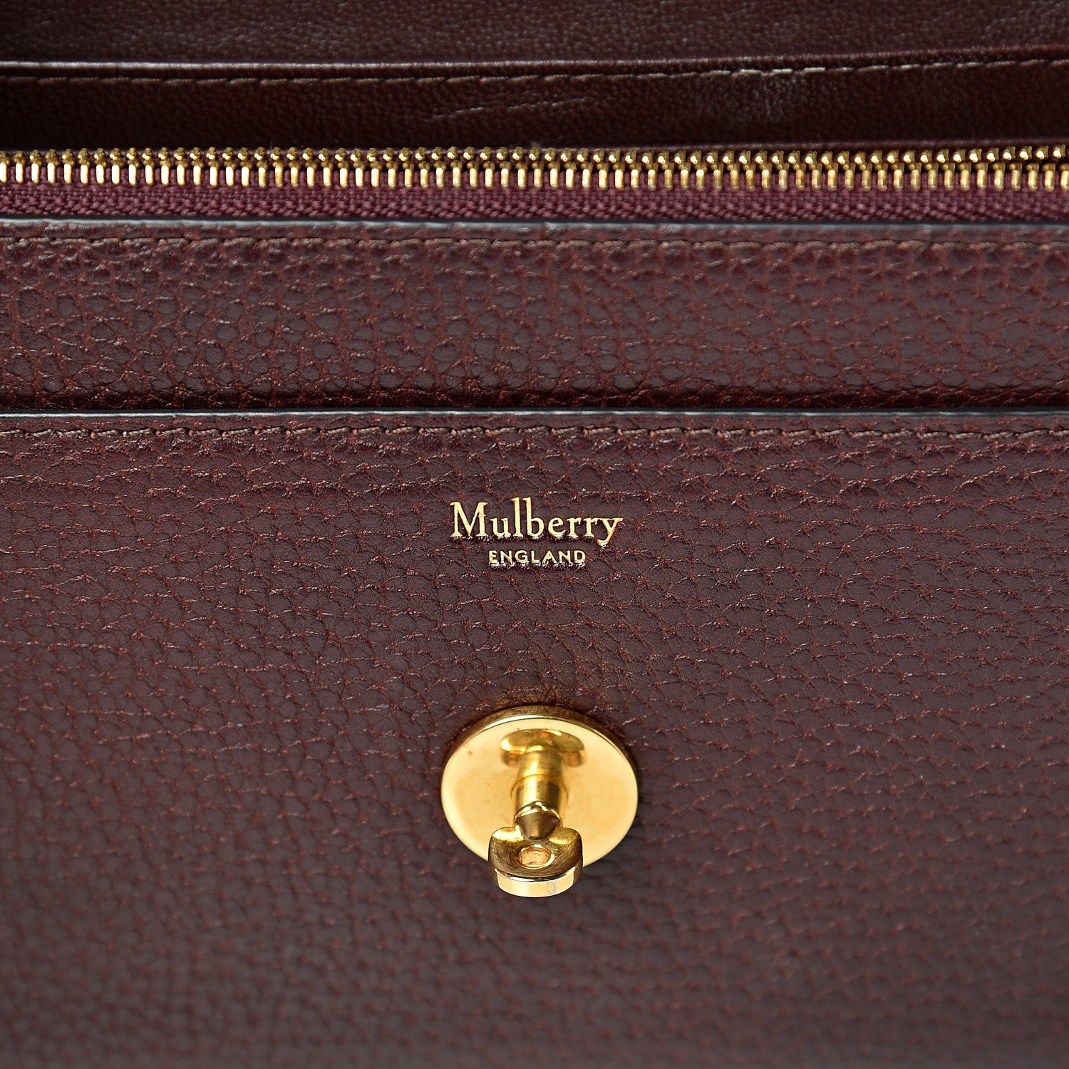 Mulberry Natural Grained Calfskin Small Darley Satchel Oxblood 5 of 12