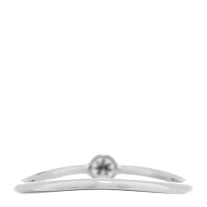Tiffany Platinum Diamond Elsa Peretti Single-Row Wave Ring 3 of 4