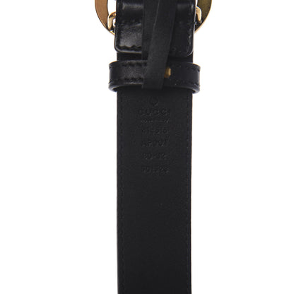 Gucci Calfskin Double G 30mm Belt 80 32 Black 3 of 5