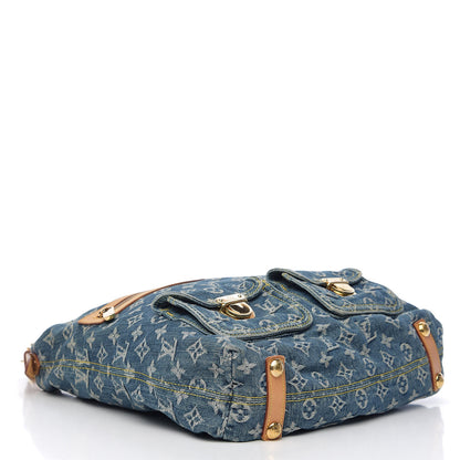 Louis Vuitton Denim Baggy GM Blue 3 of 8