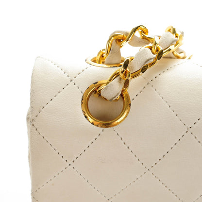 Chanel Lambskin Quilted Small Double Flap White 12 of 15