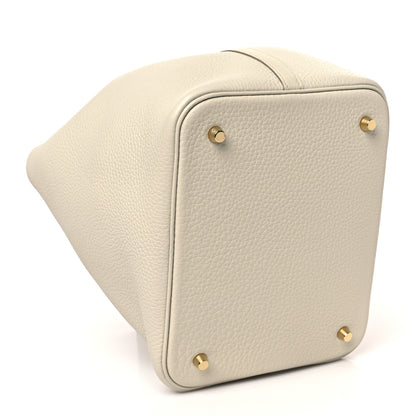 Hermes Taurillon Clemence Picotin Lock 22 MM Beton 4 of 10