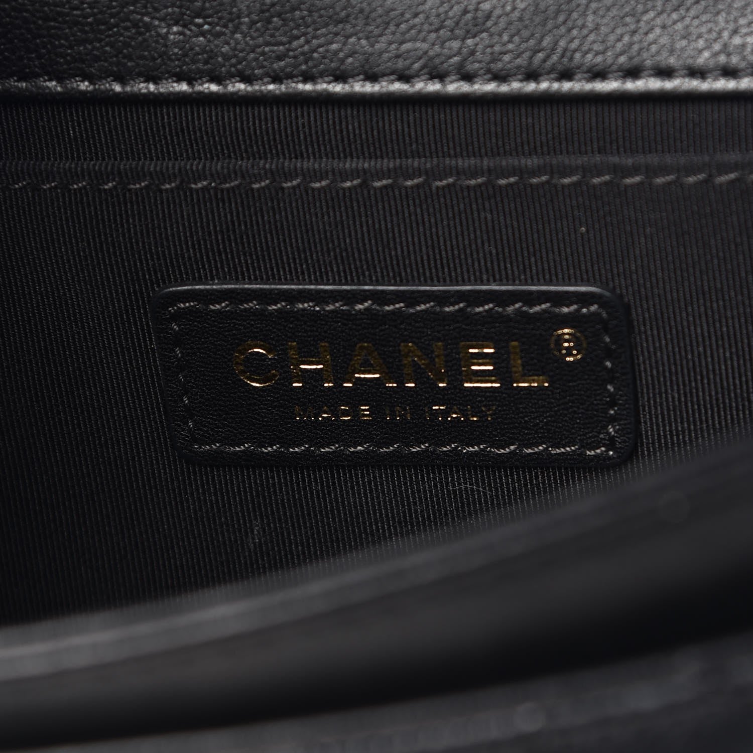 Chanel Sheepskin Quilted Camellia Flap Black 6 of 10