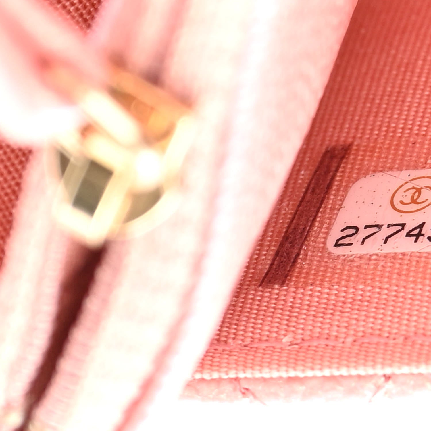 Chanel Iridescent Caviar Quilted Wallet on Chain WOC Rose Pink 8 of 14