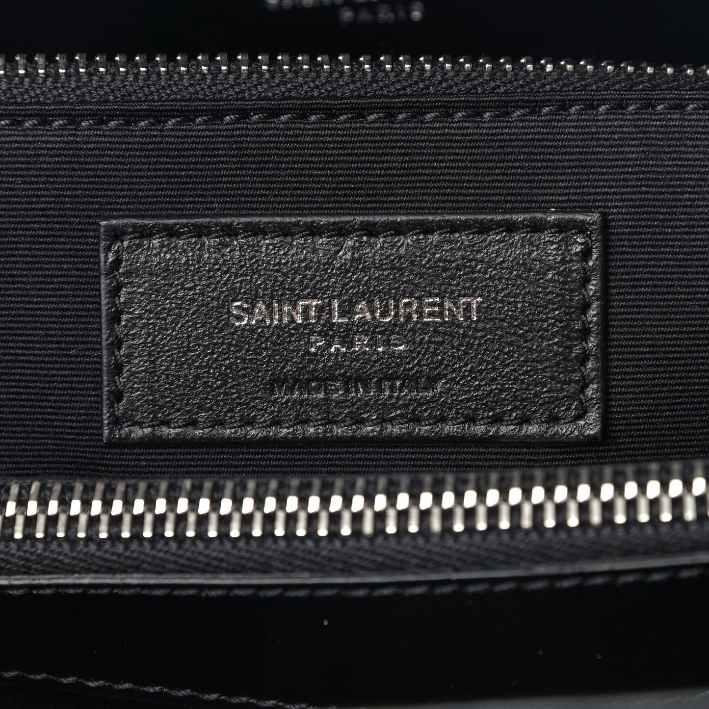 Calfskin Y Quilted Monogram Medium Loulou Chain Satchel Black