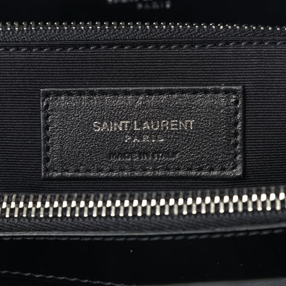 Saint Laurent Calfskin Y Quilted Monogram Medium Loulou Chain Satchel Black 7 of 9