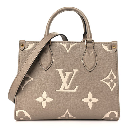 Louis Vuitton Empreinte Monogram Giant Onthego PM Tourterelle Creme 1 of 9