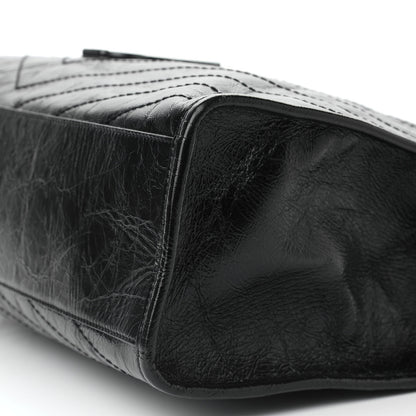 Saint Laurent Crinkled Calfskin Matelasse Monogram Niki Shoulder Bag Black 8 of 8
