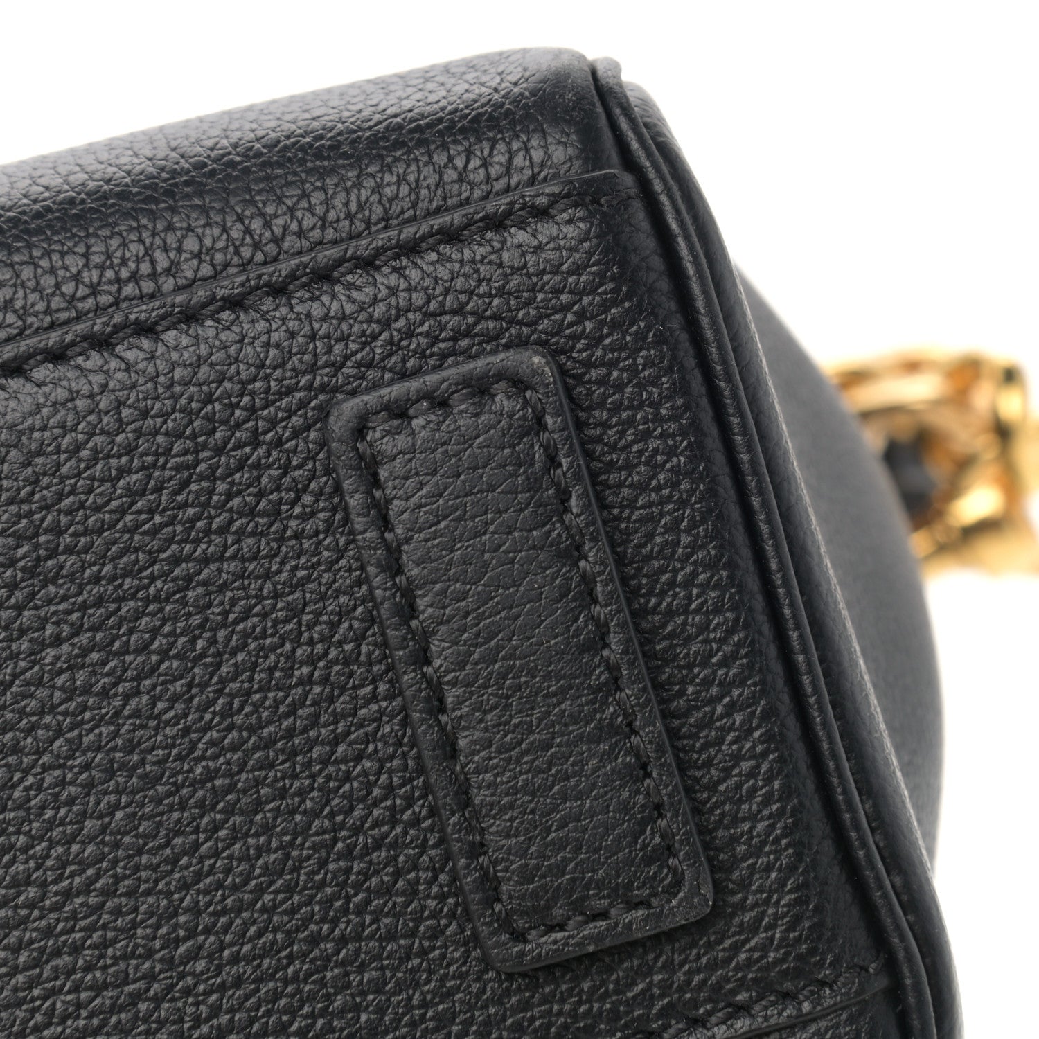 Versace Grained Calfskin Small La Medusa Top Handle Bag Black 11 of 11