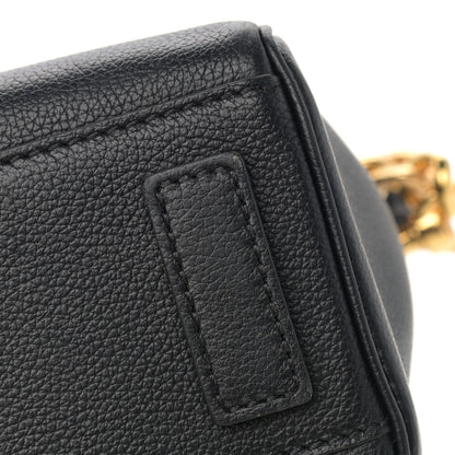 Versace Grained Calfskin Small La Medusa Top Handle Bag Black 11 of 11
