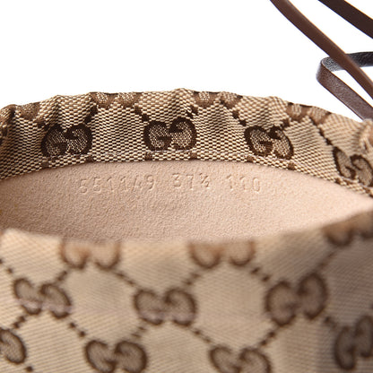 Gucci Monogram Lisa Mid Heel Boots 37.5 Beige Ebony 7 of 8