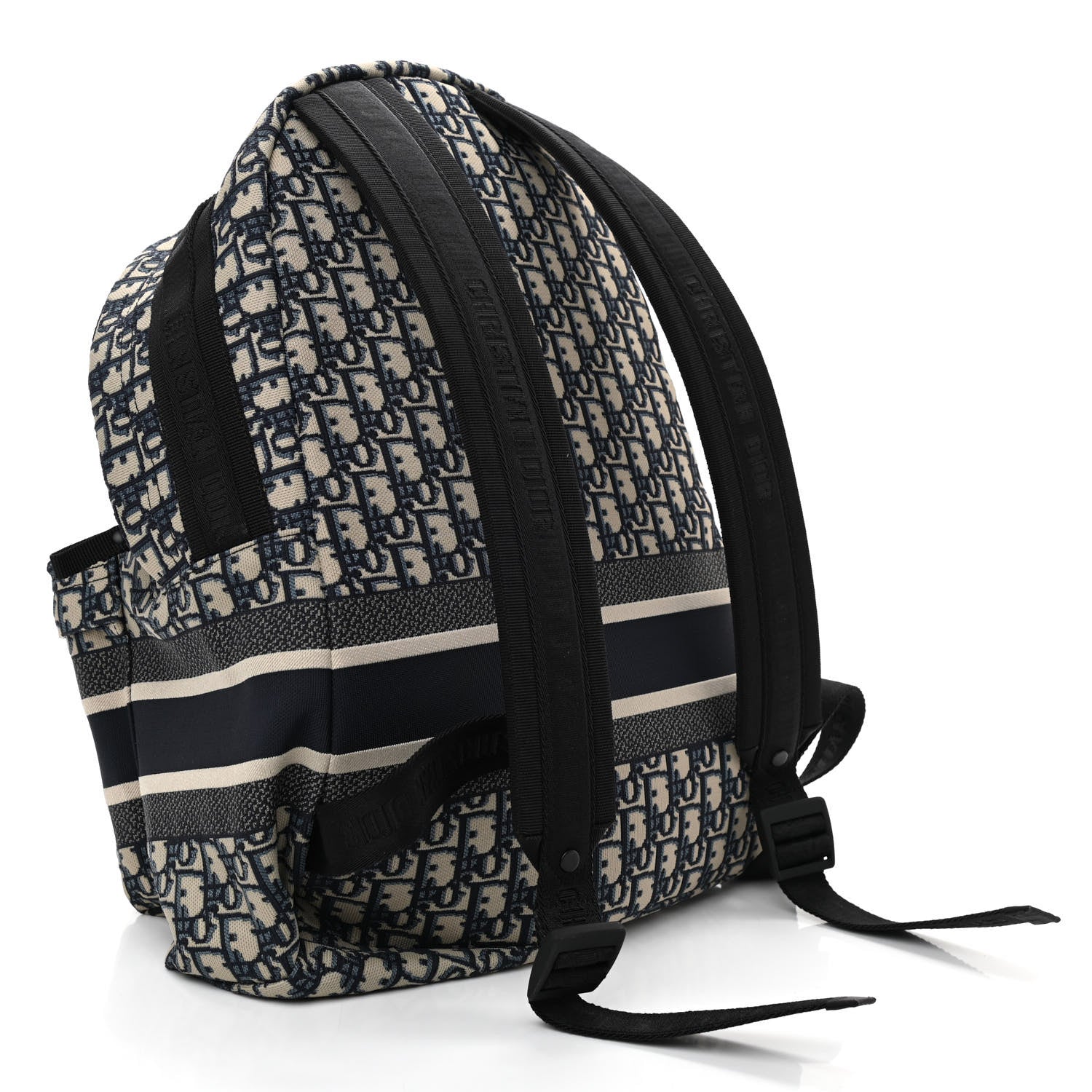 Christian Dior Oblique Diortravel Backpack Blue 3 of 9